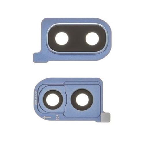 Τζαμάκι κάμερας (Camera Lens) με Πλαίσιο για Samsung Galaxy A10 / A20 / A30 / A40 - Χρώμα: μπλε