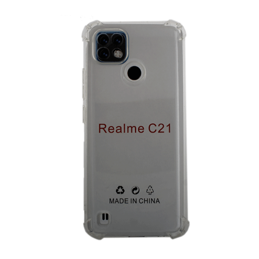 Θήκη Πλάτης Σιλικόνης Anti Shock 1.5mm για Realme C21  - Χρώμα: Διαφανές