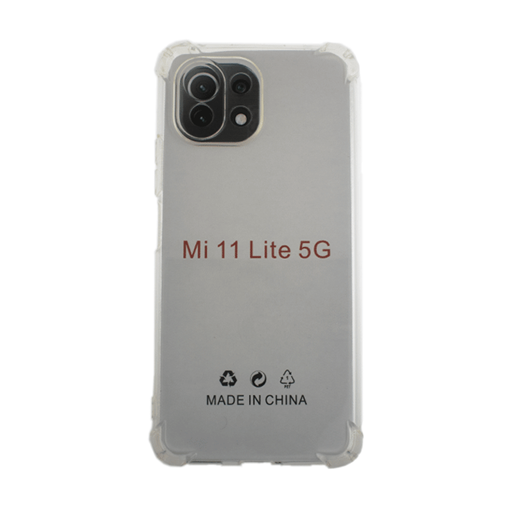 Θήκη Πλάτης Σιλικόνης Anti Shock 1.5mm για Xiaomi Mi 11 Lite 5G  - Χρώμα: Διαφανές