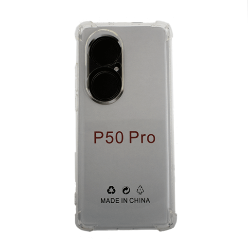 Θήκη Πλάτης Σιλικόνης Anti Shock 1.5mm για Huawei P50 Pro - Χρώμα: Διαφανές