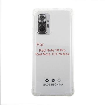 Picture of Silicone Case Anti Shock 1.5mm for Xiaomi Redmi Note 10 Pro  - Color: Clear