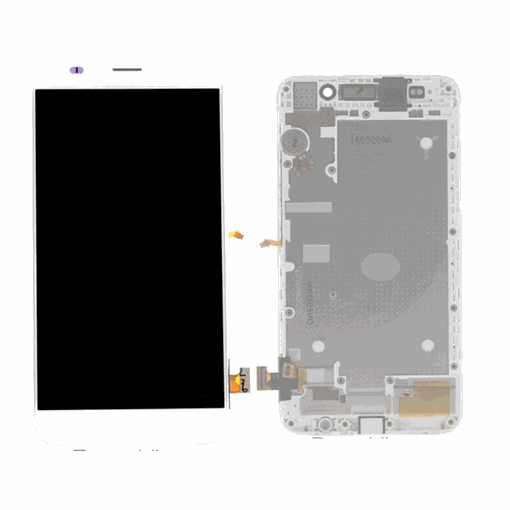 Γνήσια Οθόνη LCD με Μηχανισμό Αφής και Πλαίσιο για Huawei Y6 2015 (Service Pack) 02350LTV - Χρώμα: Λευκό