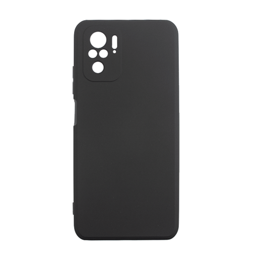 Θήκη Πλάτης Σιλικόνης Soft Back Cover για Xiaomi Redmi Note 10S - Χρώμα: Μαύρο