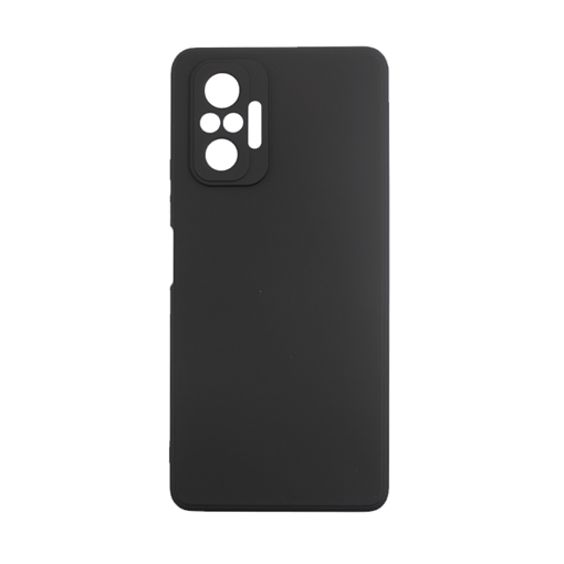 Θήκη Πλάτης Σιλικόνης Soft Back Cover για Xiaomi Redmi Note 10 Pro  - Χρώμα: Μαύρο