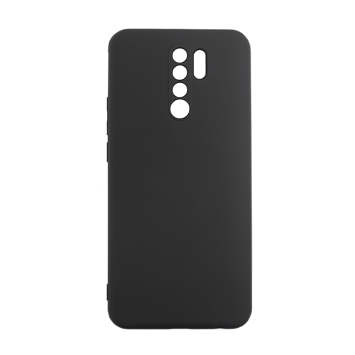 Θήκη Πλάτης Σιλικόνης Soft Back Cover για Xiaomi Redmi 9  - Χρώμα: Μαύρο
