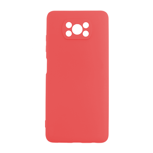 Θήκη Πλάτης Σιλικόνης Soft Back Cover για Xiaomi POCO X3 PRO  - Χρώμα: Κόκκινο