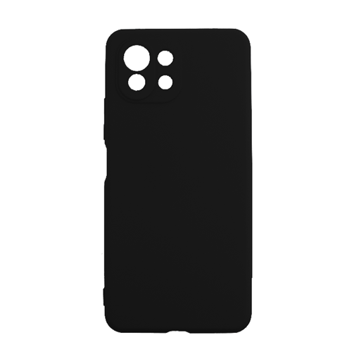 Θήκη Πλάτης Σιλικόνης Soft Back Cover για Xiaomi Mi 11 Lite  - Χρώμα: Μαύρο