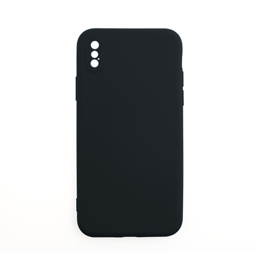 Picture of Silicone Case Soft Back Cover for iPhone X / XS - Color: Black