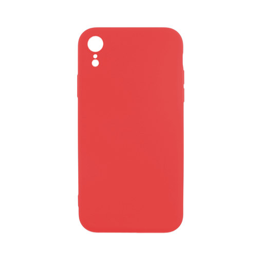 Θήκη Πλάτης Σιλικόνης Soft Back Cover για iPhone XR  - Χρώμα: Κόκκινο
