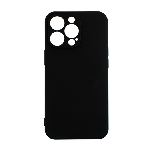 Θήκη Πλάτης Σιλικόνης Soft Back Cover για iPhone 12 PRO - Χρώμα: Μαύρο