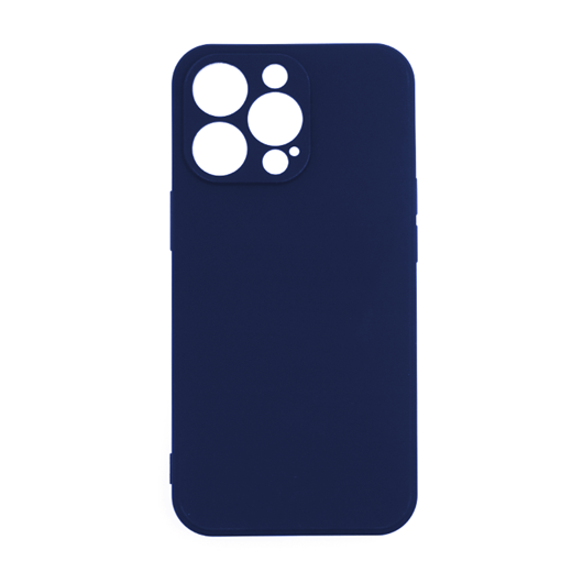 Θήκη Πλάτης Σιλικόνης Soft Back Cover για iPhone 12 PRO - Χρώμα: Σκούρο Μπλέ
