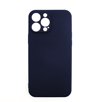 Picture of Silicone Case Soft Back Cover for iPhone 13 Pro Max - Color: Dark Blue
