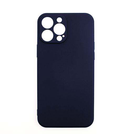 Θήκη Πλάτης Σιλικόνης Soft Back Cover για iPhone 13 Pro Max - Χρώμα: Σκούρο Μπλέ
