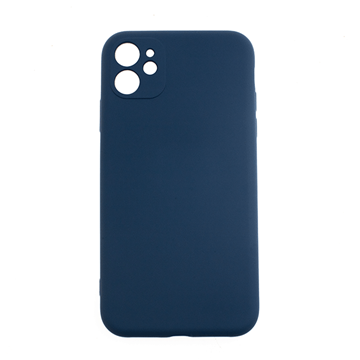 Εικόνα της Θήκη Πλάτης Σιλικόνης Soft Back Cover για iPhone 11  - Χρώμα: Σκούρο Μπλέ