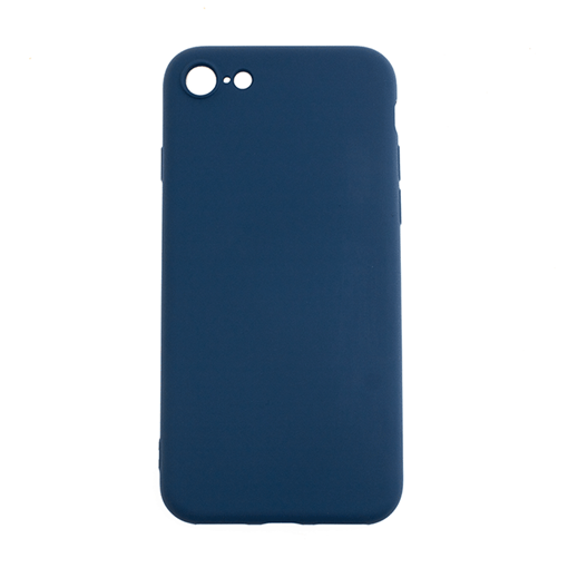 Θήκη Πλάτης Σιλικόνης Soft Back Cover για iPhone 7 - Χρώμα: Σκούρο Μπλέ