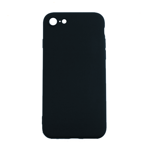 Θήκη Πλάτης Σιλικόνης Soft Back Cover για iPhone 7 - Χρώμα: Μαύρο