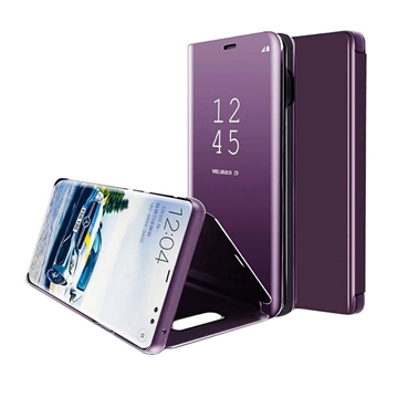 Picture of Book Case Clear View Stand for Samsung J810F Galaxy J8 2018 - Color: Purple