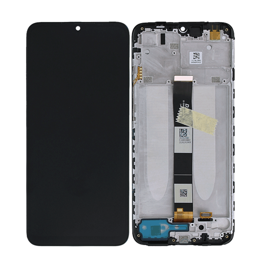 Γνήσια Οθόνη LCD με Μηχανισμό Αφής και Πλαίσιο για Xiaomi Redmi 9AT 560001C3LV00 (Service Pack) - Χρώμα: Μαύρο