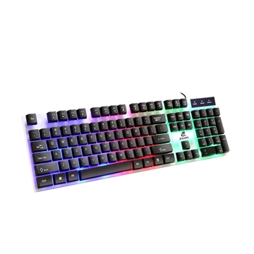 Εικόνα της Jeqang JK-922 Πληκτρολόγιο Gaming Keyboard με RGB φωτισμό Backlight type : 7 colour Αγγλικό