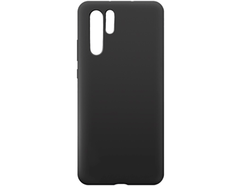 Picture of Silicone Case Soft Back Cover for Huawei P30 Pro - Color: Black