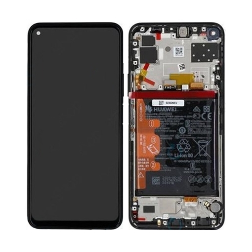 Picture of Original LCD Complete with frame and Battery for Huawei P40 Lite 5G (Service Pack) 02353SUN - Color: Black