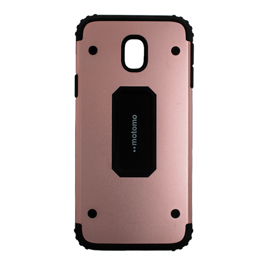 Θήκη Motomo Shockproof Metal για Samsung J330F Galaxy J3 2017 - Χρώμα: Χρυσό Ροζ