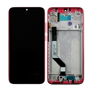Picture of Display Unit with Frame for Xiaomi Redmi Note 7 5609100030C7 (Service Pack) - Color: Nebula Red