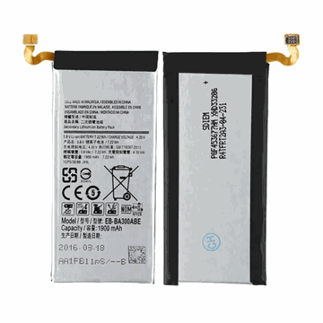 Picture of Battery Compatible with Samsung Galaxy EB-BA300ABE A300F A3 2015 - 1900mAh