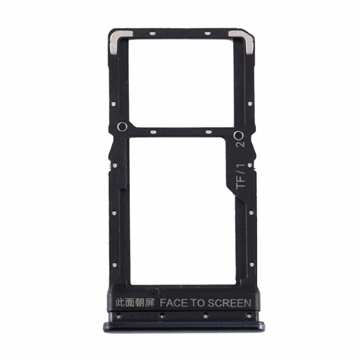 Εικόνα της Υποδοχή κάρτας Dual SIM Tray για Xiaomi Poco M3 Pro 5G / Redmi Note 10 Pro 5G - Χρώμα: Μαύρο