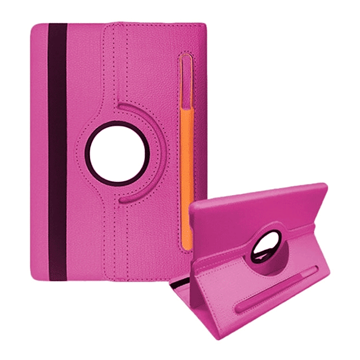 Εικόνα της Θήκη Rotating 360 Stand with Pencil Case για Universal 7-8'' - Χρώμα: Ροζ