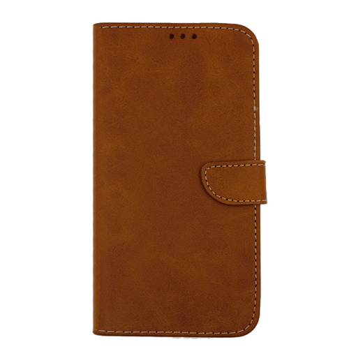 Θήκη Βιβλίο / Leather Book Case with Clip για Samsung A217F Galaxy A21s - Χρώμα: Καφέ Ταμπά