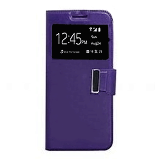 Picture of Book Case With Window For Vodafone Smart 4 Max - Color : Purple
