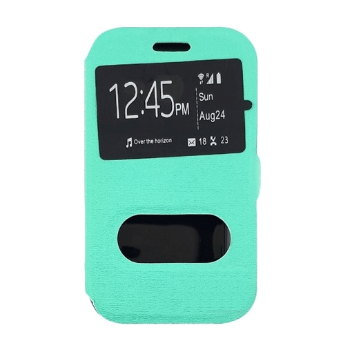 Picture of Book Case With Window For Alcatel Pixi 3 (4.0) - Color : Turqoise