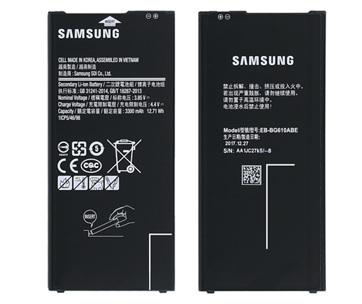 Picture of Original Battery Samsung Galaxy EB-BG610ABE J4 Plus J415F / J6 Plus J610F 3300mAh (Service Pack) GH43-04670A