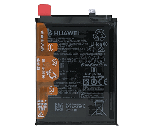 Picture of Γνήσια Μπαταρία Huawei HB486586ECW για Huawei P40 Lite 4200mAh (Service Pack) 24023099
