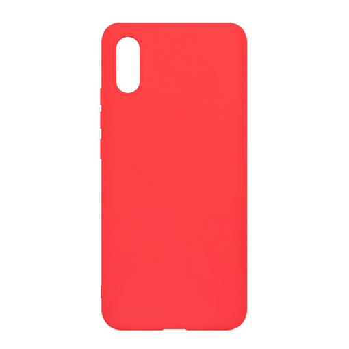 Θήκη Πλάτης Σιλικόνης Matte Back Cover για Xiaomi Redmi 9A - Χρώμα: Κόκκινο