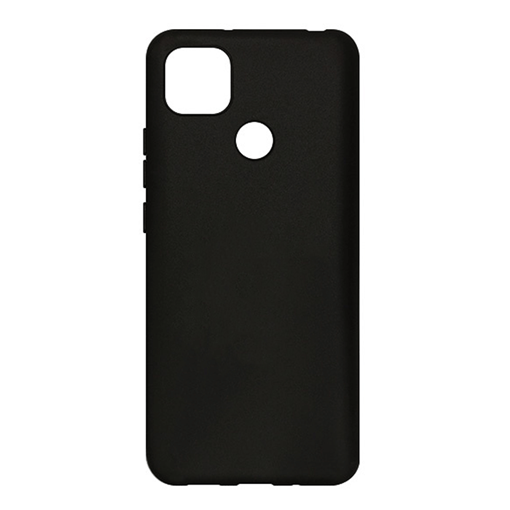 Θήκη Πλάτης Σιλικόνης Matte Back Cover για Xiaomi Redmi 9C - Χρώμα: Μαύρο