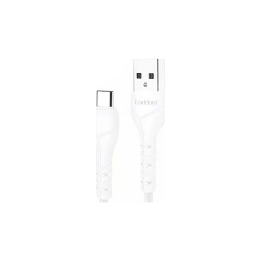 Picture of Earldom EC-110C Fast Charging Cable Type-C 2.4Α 2M - Color: White