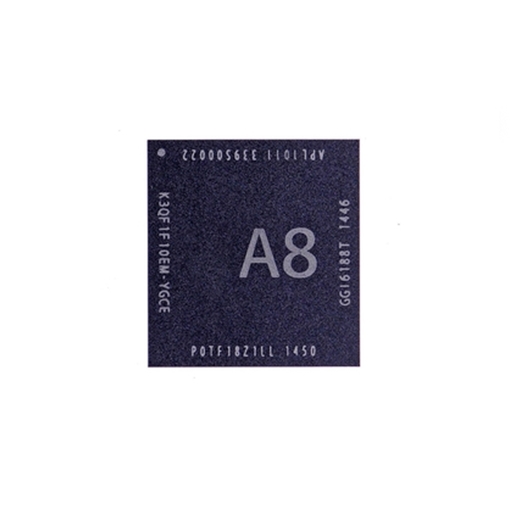 Picture of chip processor SoC A8 