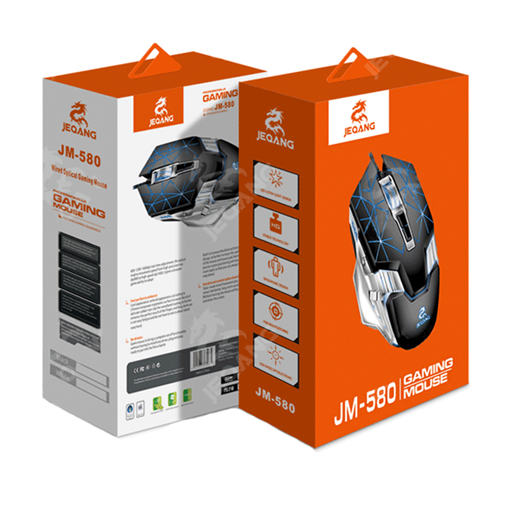JEQANG JM-580 Gaming Ποντίκι - Χρώμα: Ασημί