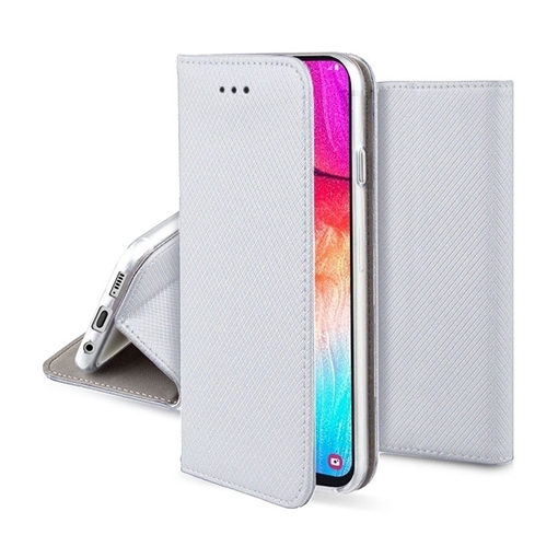 Θήκη Βιβλίο Smart Book Magnet για Sony Xperia X Compact - Χρώμα: Ασημί