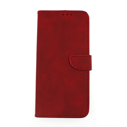 Θήκη Βιβλίο / Leather Book Case with Clip για ZTE A430 - Χρώμα: Κόκκινο