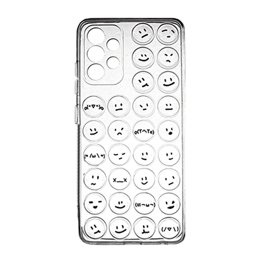 Θήκη Σιλικόνης με Emoji για Samsung A52 4G A525F / 5G A526B - Χρώμα: Διαφανές