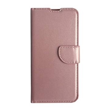 Εικόνα της Θήκη Βιβλίο / Leather Book Case with Clip για Samsung  Galaxy A21s - Χρώμα: Χρυσό Ρόζ