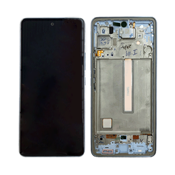 Εικόνα της Γνήσια Οθόνη LCD με Μηχανισμό Αφής και Πλαίσιο για Samsung Galaxy A53 5G A536F GH82-28025B/GH82-28024B - Χρώμα: Λευκό