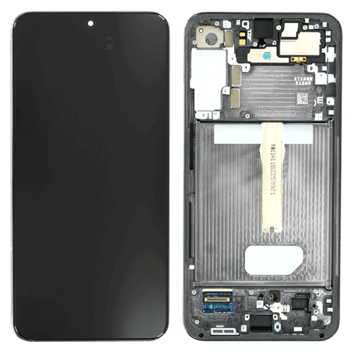 Γνήσια Οθόνη LCD με Μηχανισμό Αφής και Πλαίσιο για Samsung Galaxy S22 Plus (S906) GH82-27500A -Χρώμα: Μαύρο
