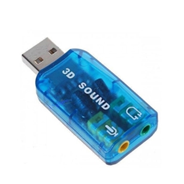 Picture of OEM  USB-A Male v2.0 - USB Virtual 7.1 Channel Sound Adapter
