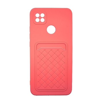 Εικόνα της Θήκη Πλάτης Σιλικόνης με Υποδοχή Κάρτας για Xiaomi Redmi 9C - Χρώμα : Ροζ