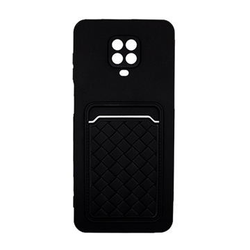 Εικόνα της Θήκη Πλάτης Σιλικόνης με Υποδοχή Κάρτας για Redmi Note 9 Pro/9S - Χρώμα : Μαύρο
