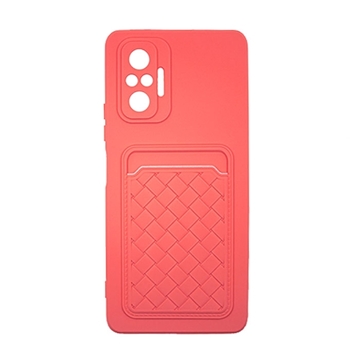 Εικόνα της Θήκη Πλάτης Σιλικόνης με Υποδοχή Κάρτας για Redmi Note 10 Pro - Χρώμα : Ροζ